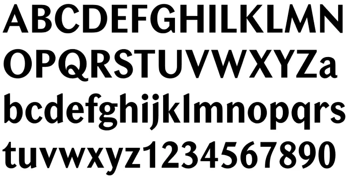 Chong Old Style Bold Font Character map