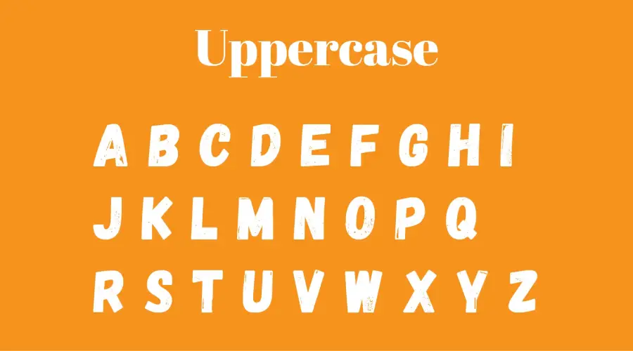 Gagalin Font Characters View