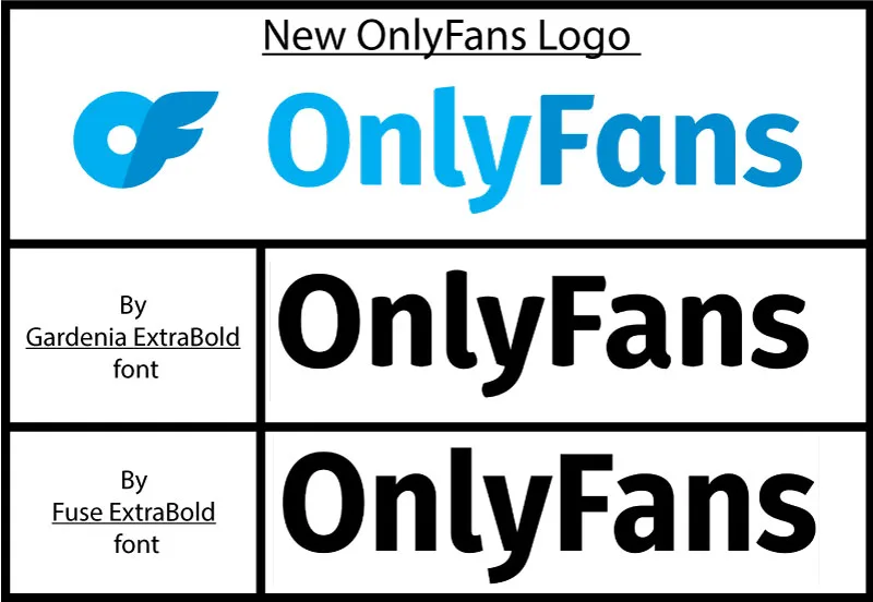 Onlyfans logo and similar fonts