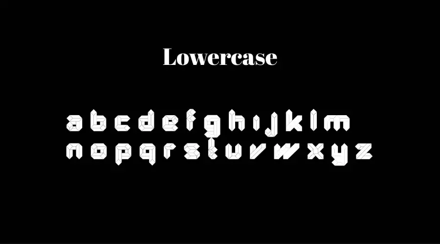 Quad Font Characters View
