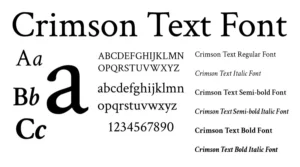 Crimson Text Font