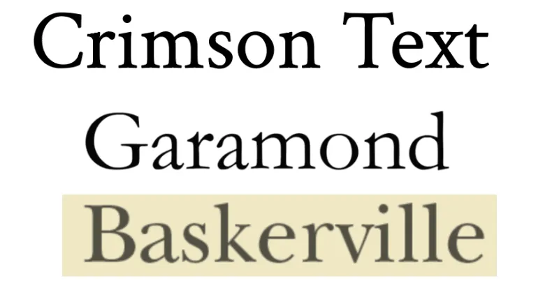 Crimson-Text-vs-Garamond-vs-Baskerville
