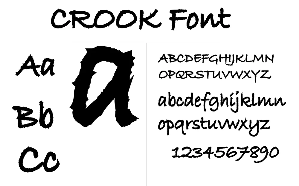 Crook Font Spcimen