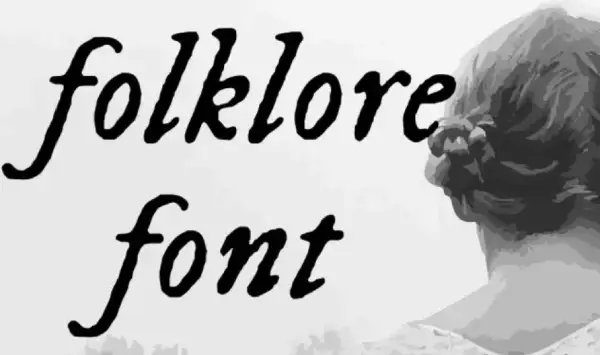 Folklore font 1
