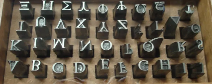 Garamond-dies-for-printing