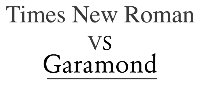 Garamond-font-vs-Times-New-Roman-Font