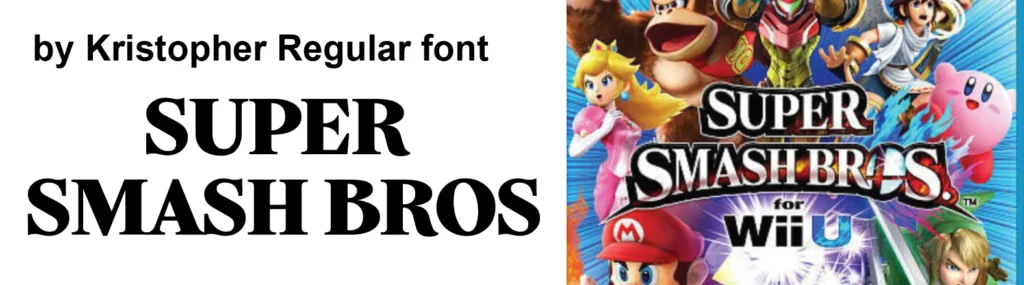 Kristopher Regular Font vs Game logo
