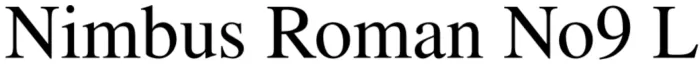 Nimbus Roman N09 L