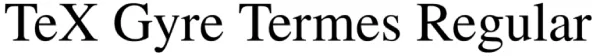 TeX Gyre Termes Regular Font View