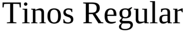 Tinos Regular Font View