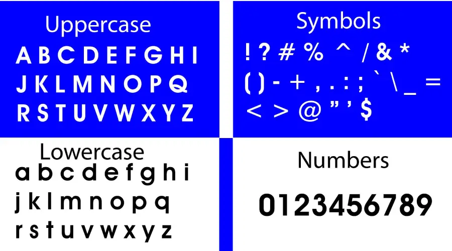AvantGarde Bk BT Font Family Characters and Symbols View