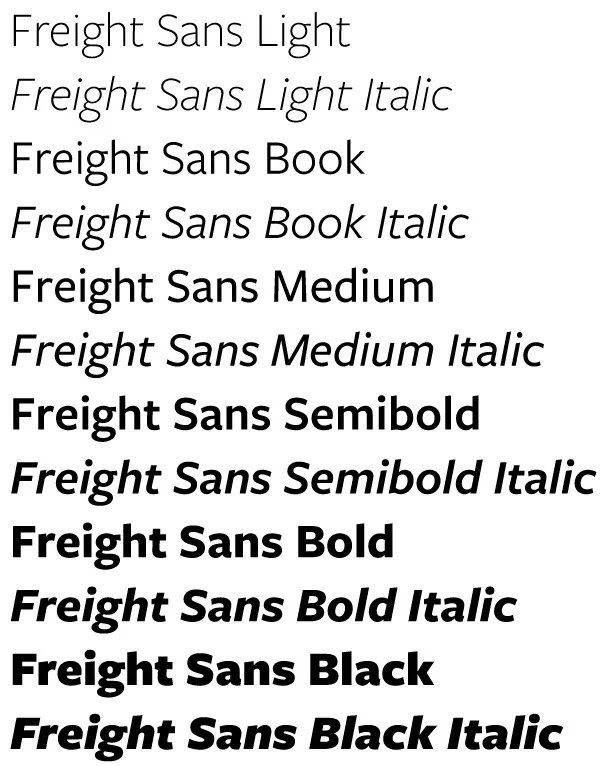Freigh Sans Font