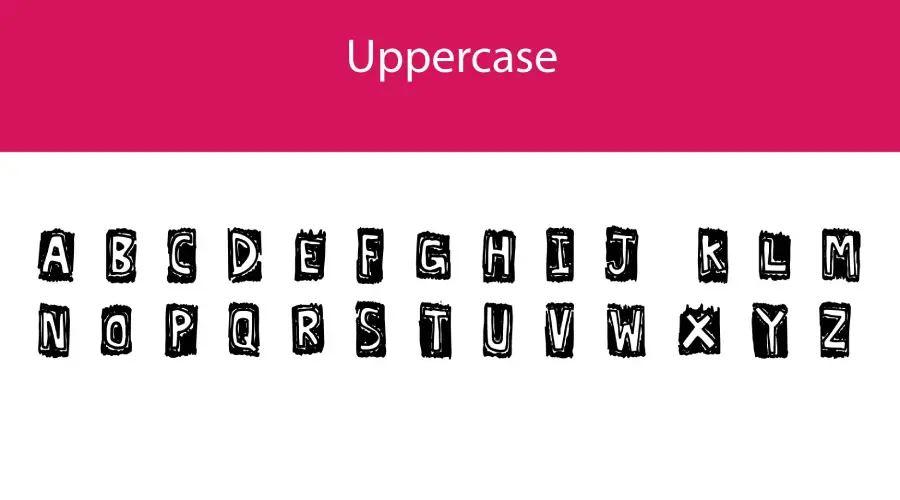 Lexographer Font Characters View