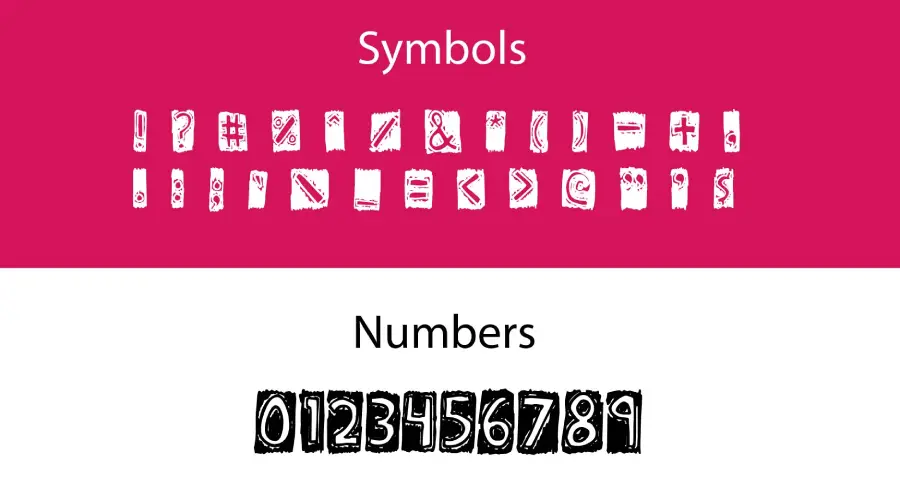 Lexographer Font Symbols View