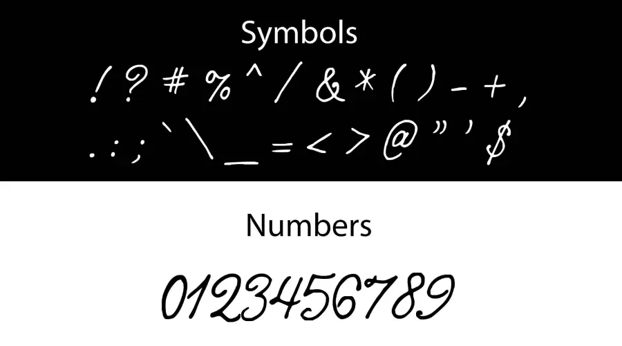 Quimby Mayoral Font Symbols