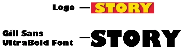 Toy Story Font Similar To the Story word is Gill Sans Ultrabold