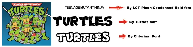 1987 TMNT font