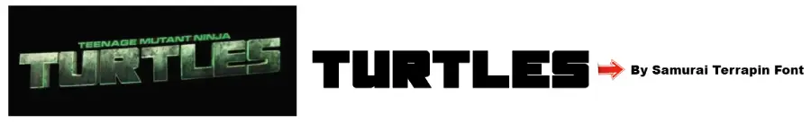 2012 Movie Font TMNT