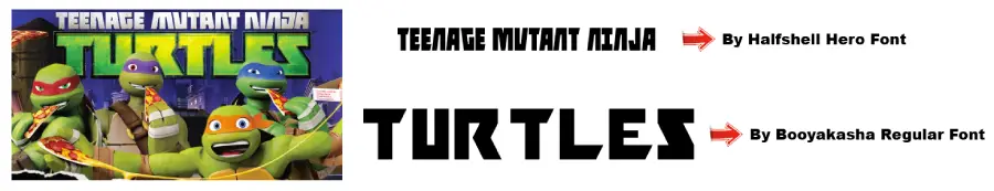 2012 TMNT Font
