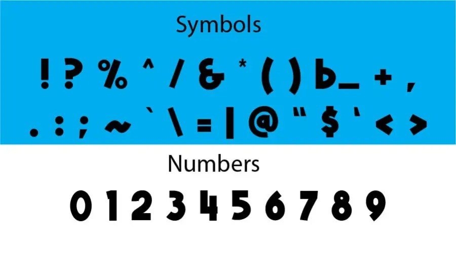 Alphakind Font Symbols View