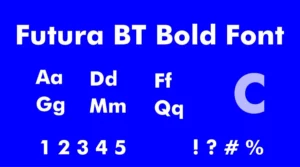 Futura BT Bold Font