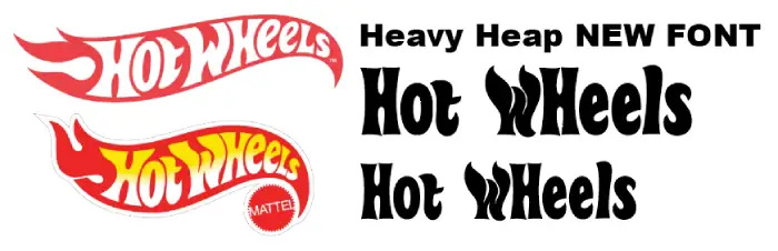 Hot Wheels Logo VS Heavy Heap NEW FONT