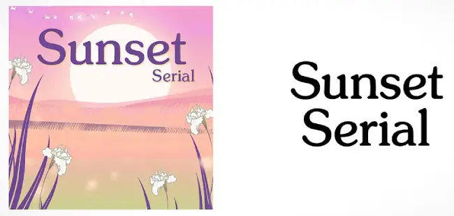 sunset serial font