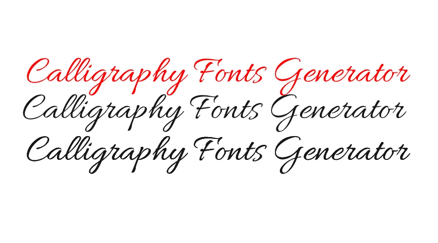 Calligraphy Fonts Generator