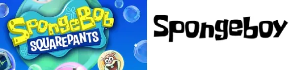 SpongeBob SquarePants Logo vs Spongeboy Me boy font