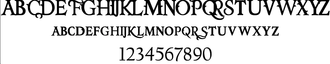 A Christmas Carol Font Characters