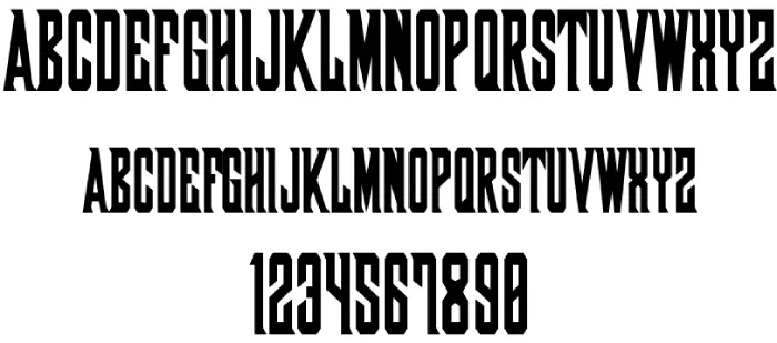 Shaxizor Font Characters