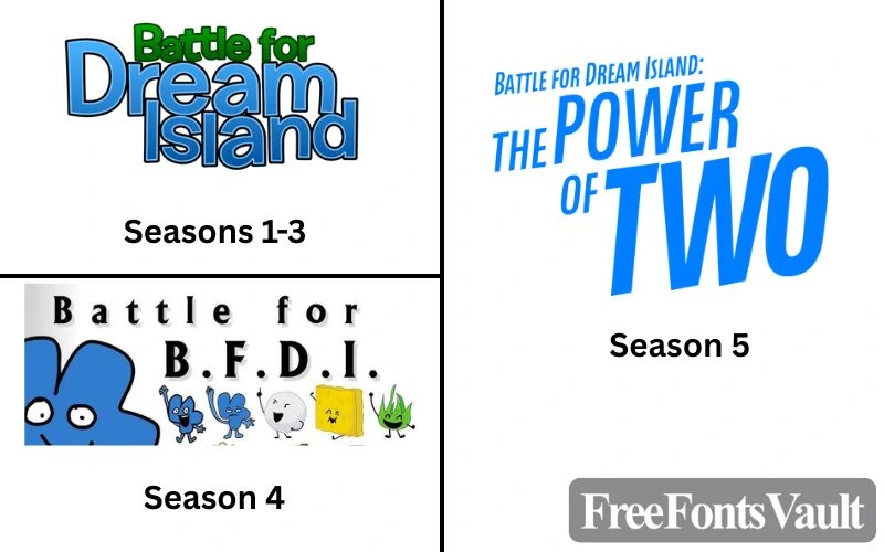 Battle for Dream Island Fonts