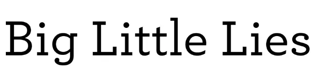 Big Little Lies Font