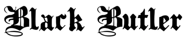 Black Butler Font