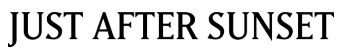 Just After Sunset Font