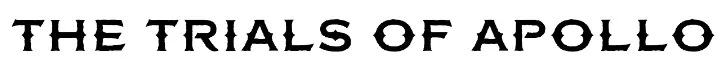The Trials of Apollo Font