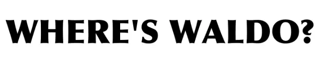 Where's Waldo Font