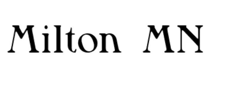 Milton MN Font