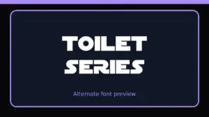 Skibidi Toilet Font 1