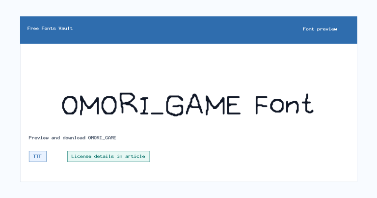 OMORI_GAME font preview
