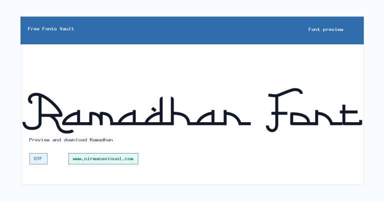 Ramadhan font preview