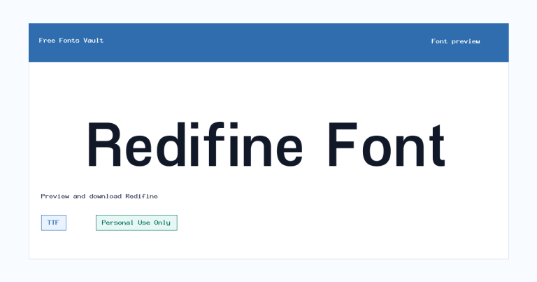 Redifine font preview