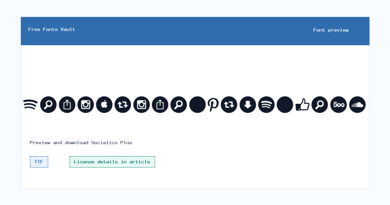 Socialico Plus font preview