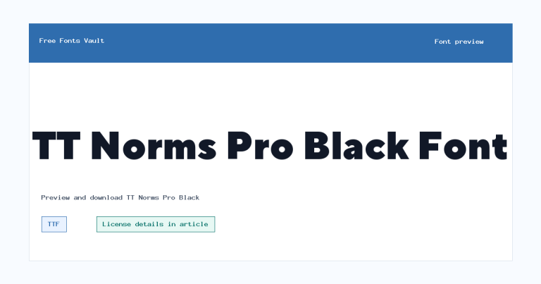 TT Norms Pro Black font preview