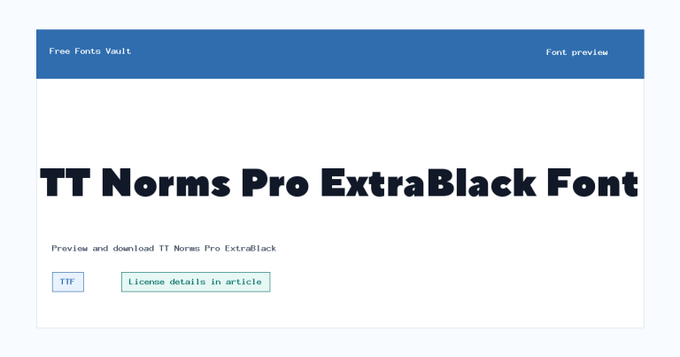 TT Norms Pro ExtraBlack font preview